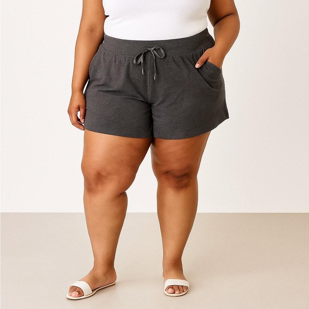 ✨New✨Old Navy Gray Go Dry Active Shorts - High Rise Plus Size